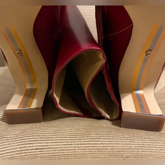 🎉NWOT Sam Edelman Sylvia Leather Knee-High Dress Boots - Size 9 - Picture 14 of 17